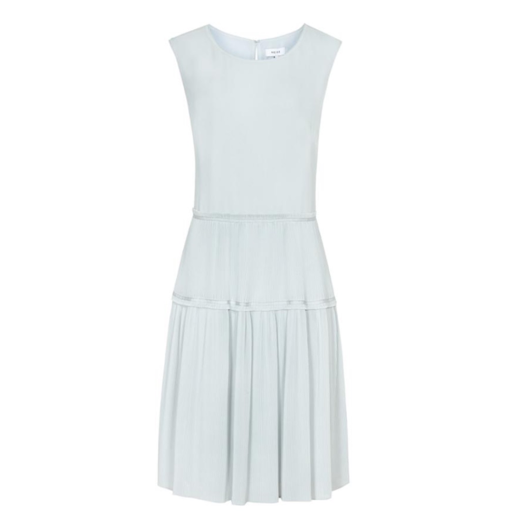 Nwt Reiss Justyna Plisse Skirt Dress Size Uk10/ Us 6